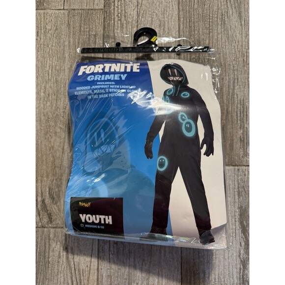Fortnite Youth Grimey Costume Medium Cosplay Spirit Halloween